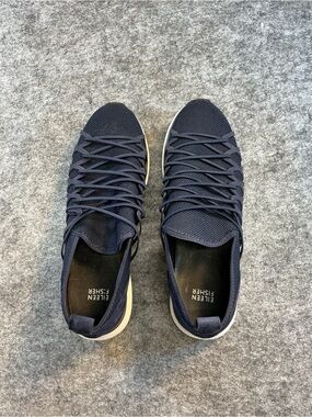 Eileen Fisher Supportive Casual Navy Knit Slip-On Sneakers Size 10